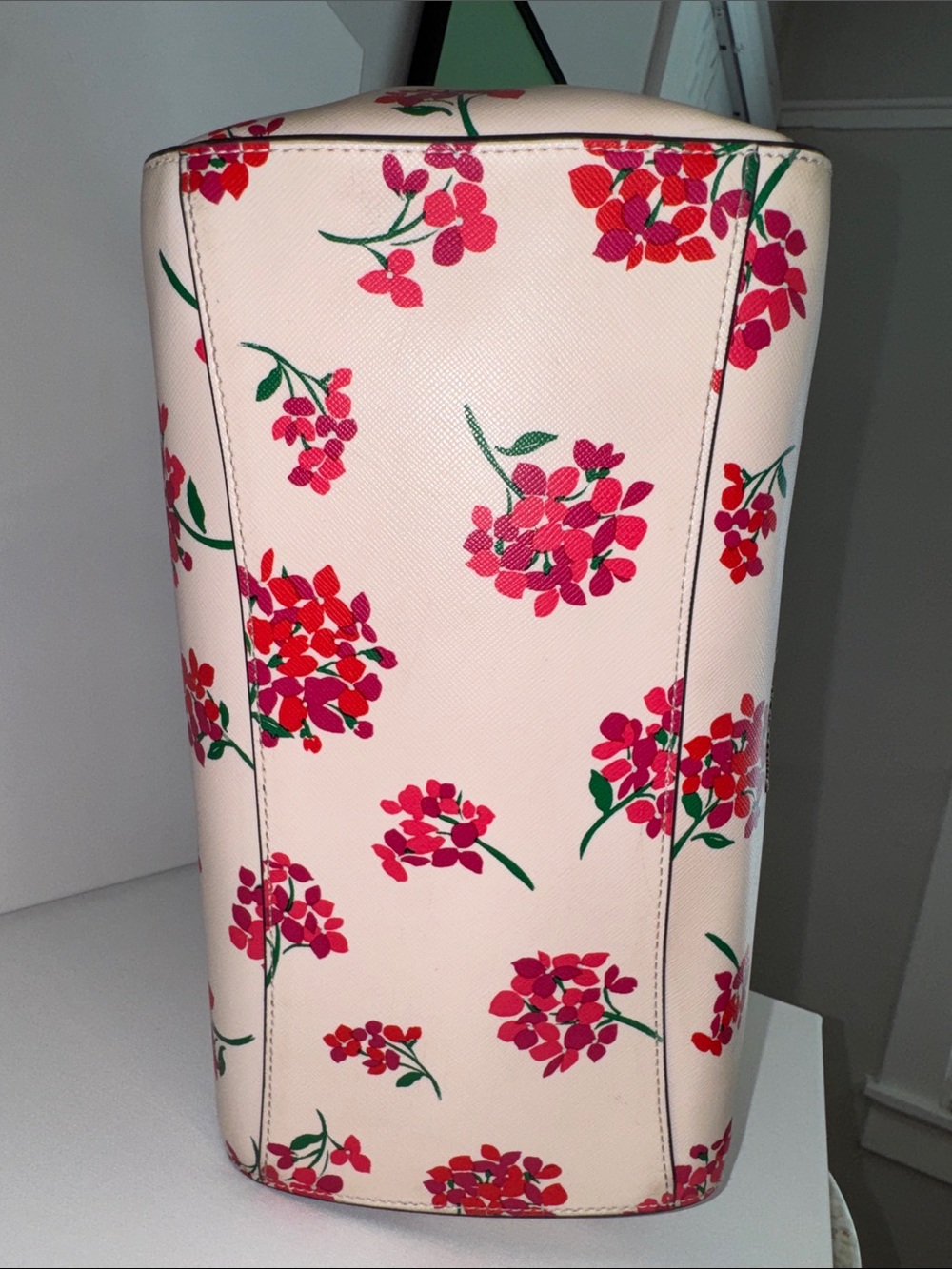 Kate Spade Becca Floral Tote in Fresh Peach Multi - Picture 7 of 10
